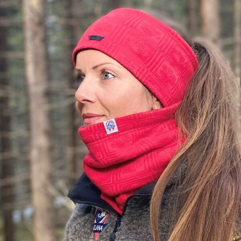 Rana neck warmer - merino wool lined with fleece - paw 