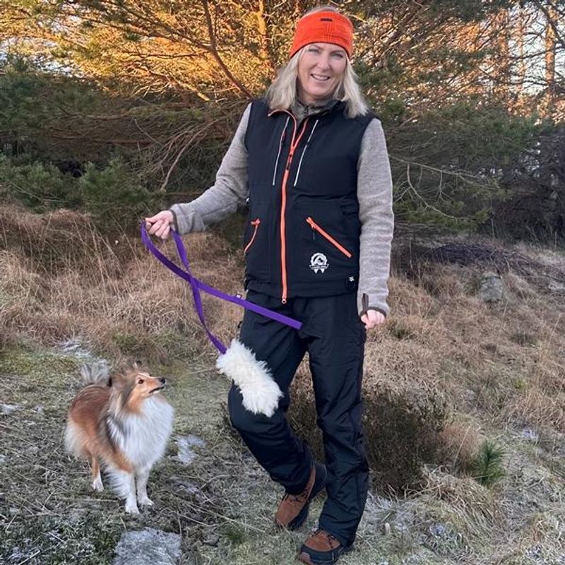 Pilot training vest for dog sports